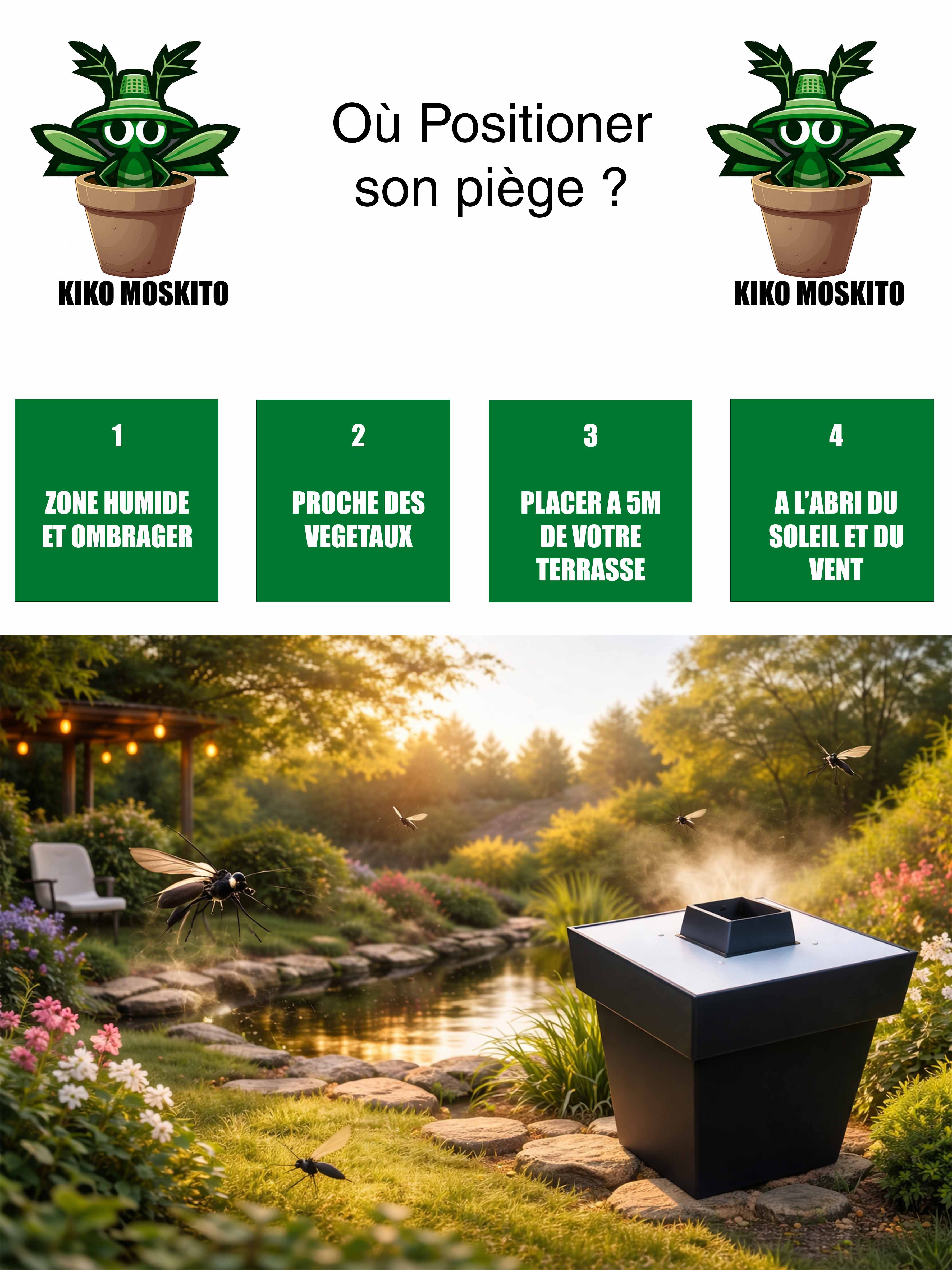 Pack Piège à Moustique + 2 Attractifs – 4 mois de protection